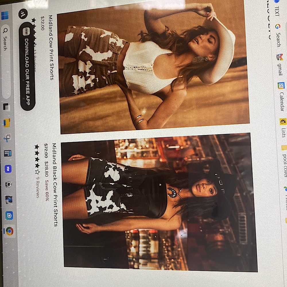 12th tribe brown and white cow print.  Super cute